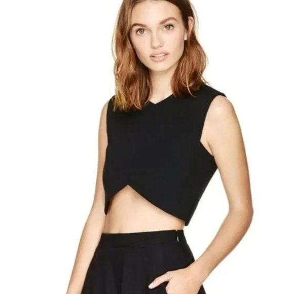 Aritiza Talula in MAROON (not black) Crop Top (Medium) - Picture 1 of 4